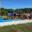 Structure de jeu Majestic ship with slide dans un parc