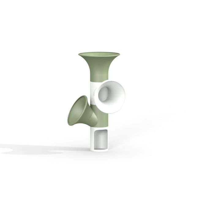 Équipement de jeu Ball catcher en vert et blanc.
