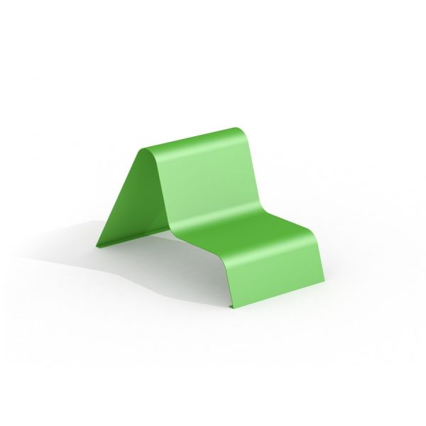Vert moderne Lounge chair au design minimaliste.