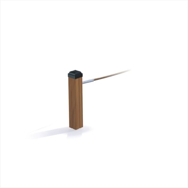 Séparateur tampon en bois pour balançoires.