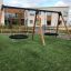 Équipement de aire de jeux Double Swing (BNS 90cm) dans un parc.