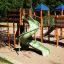 Space Station castle with slide dans une aire de jeux