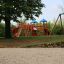 Space Station castle with slide sur une aire de jeux
