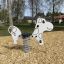 Balançoire à ressort en forme de vache pour aires de jeux