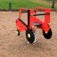 Jouet rouge Mini Tractor rocking pour enfants sur une aire de jeux