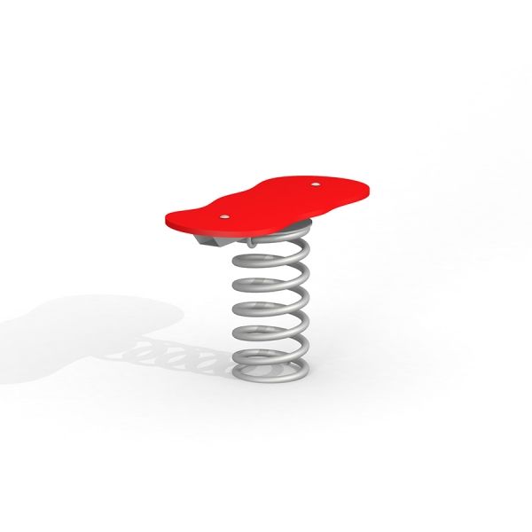 Équipement de aire de jeux à ressort rouge Mini Balance.