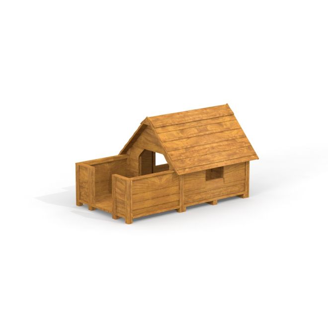 Maison de jeu en bois Veranda House Nature pour enfants.