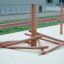 Structure d’escalade en bois Atakama pour développer l’équilibre et la coordination sur une aire de jeux.