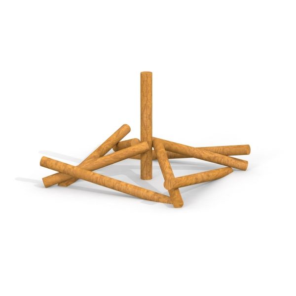 Structure d’escalade de terrain de jeu en bois Atakama.