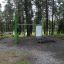 Équipement de gym extérieur Information Board NAF dans un cadre forestier.