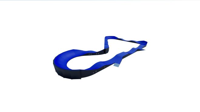 Modular Pumptrack III piste cyclable bleue.