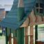 Maison de jeu extérieure en bois Nill's Playhouse pour enfants.