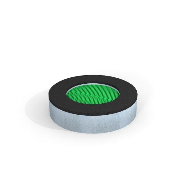 Round trampoline (100 cm) pour usage extérieur.