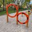 Agility Double Hoop Jump dans un parc extérieur
