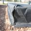 Sandbox cover 2m x 2m sur du paillis de bois
