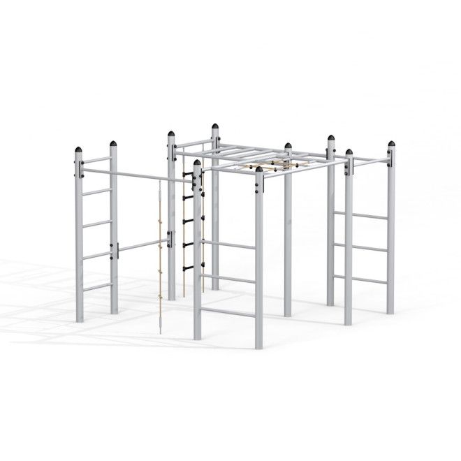 Structure d’escalade extérieure Chimpanzee metal playset pour aire de jeux pour enfants