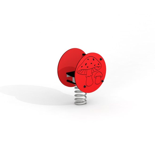 Mushroom rocking équipement de jeu à ressort pour enfants