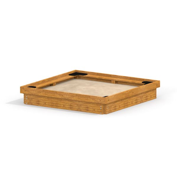 Sandpit en bois pour le jeu des enfants.