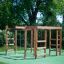 Chimpanzee wooden playhouse pour s'amuser en plein air