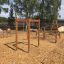 Structure de jeu échelle horizontale en bois pour enfants