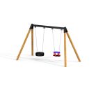 Balançoire double  siège pneu et bébé