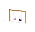 Balançoire en bois siège bébé