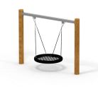 Balançoire avec nid d'oiseau Ø 120cm Nature