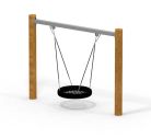 Balançoire avec nid d'oiseau Ø 120cm Nature