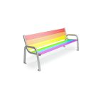 Banc multicoloré