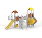 Fort with two towers and a slide