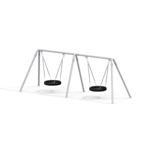 Balançoire double avec nid d'oiseau Ø90cm