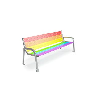 Banc multicoloré