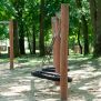 Miniaturka Balançoire double avec nid d'oiseau Ø 120cm Nature (9)