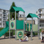 Miniaturka Tower playhouse with a slide (2)