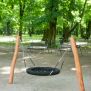 Miniaturka Balançoire robinia 2 pôles avec nid d'oiseau Nature (11)
