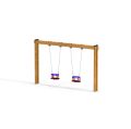 Balançoire en bois siège bébé
